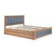 Belmont Ottoman Storage Bed - Grey and Oak - Sizes Available