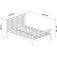 Atlanta Two Tone Bed - High Footend - 4ft 6in Double