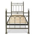 Krystal Antique Brass Metal Bedstead - 3ft Single