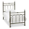 Krystal Antique Brass Metal Bedstead - 3ft Single