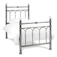 Krystal Antique Nickel Metal Bedstead - 3ft Single