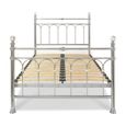 Krystal Shiny Nickel Metal Bedstead - 4ft 6in Double