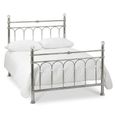Krystal Shiny Nickel Metal Bedstead - 4ft 6in Double