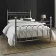 Krystal Shiny Nickel Metal Bedstead - 4ft 6in Double