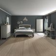 Whitby Scandi Oak & Soft Grey Bedstead - Low Footend - Sizes Available