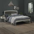 Whitby Scandi Oak & Soft Grey Bedstead - Low Footend - Sizes Available
