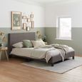 Berlin Bed - Grey Fabric - Sizes Available