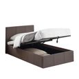Berlin Ottoman Storage Bed - Grey Fabric - Sizes Available