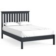 Bordeaux Slatted Bed - Charcoal - Sizes Available