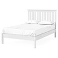 Bordeaux Slatted Bed - White - Sizes Available