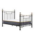 Bronte Bed Frame - Black Metal - Sizes Available
