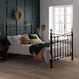 Bronte Bed Frame - Black Metal - Sizes Available