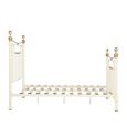 Bronte Bed Frame - Cream Metal - Sizes Available