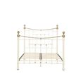 Bronte Bed Frame - Cream Metal - Sizes Available