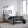Brule Black Metal Bed - Sizes Available - 4150019UK
