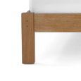 Burford 3ft Single Bed  - Oak - Upholstered Headboard