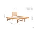 Buxton Trundle Bed - Honey Wood