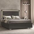 Carvelle Night Grey Fabric Headboard Bed Sizes Available