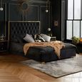 Chelsea Bed - Black Fabric - Sizes Available