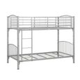 Corfu Kids Bunk Bed - Silver Metal Frame