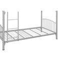 Corfu Kids Bunk Bed - Silver Metal Frame