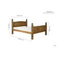 Corona High Foot End Bed - Pine - Sizes Available