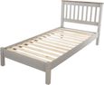 Corona Grey Mexican Pine 3ft Single Slatted Bed