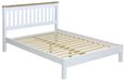 Capri White 4ft 6in Double Slatted Bed