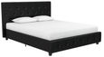 Darke Black Fabric Bed - Sizes Available - 4026009UK