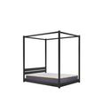 Darwin Four Poster Bed - Black - Sizes Available