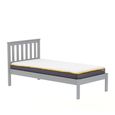 Denver Slatted Bed - Grey - Sizes Available