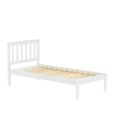 Denver Slatted Bed - White - Sizes Available