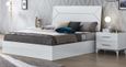 Elegance White Italian Bed - Sizes Available