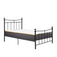 Emily Bed Frame - Black Metal - Sizes Available