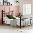 Emily Bed Frame - Black Metal - Sizes Available