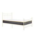 Emily Bed Frame - Cream Metal - Sizes Available