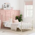 Emily Bed Frame - Cream Metal - Sizes Available