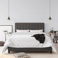 Erie Grey Linen Upholstered 5ft King Size Bed - 4108429UK