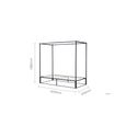 Farringdon Four Poster Bed - Black Metal - Sizes Available