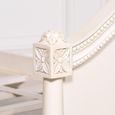 French Style Corley Mahogany Carved Single Bed - Ivory - 3ft