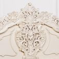 French Style Horatio Bed - White Mahogany - Carved - Sizes Available