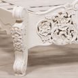 French Style Horatio Bed - White Mahogany - Carved - Sizes Available