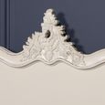 French Style Lomira Bed - Cream Mahogany - Carved - Sizes Available