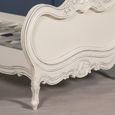 French Style Lomira Bed - Cream Mahogany - Carved - Sizes Available