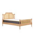 Gevena Bed - Oak Rattan - 5ft King Size