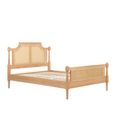 Gevena Bed - Oak Rattan - 5ft King Size