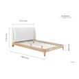 Halfden Bed - White - 4ft 6in Double