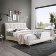 Hemlock Bed - Warm Stone Fabric - Sizes Available
