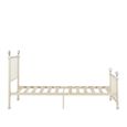 Jessica Bed Frame - Cream Metal - 3ft Single