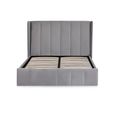 Katie Ottoman Storage Bed - Grey Fabric - Sizes Available